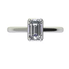 Ékszerpalota eljegyzési gyűrű 0,5ct G/VS gyémánttal BRK528 fehér arany
