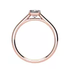 Ékszerpalota eljegyzési gyűrű 0,5ct G/VS gyémánttal BRK528 rozé arany