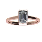 Ékszerpalota eljegyzési gyűrű 0,5ct G/VS gyémánttal BRK528 rozé arany