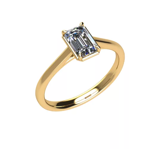 Ékszerpalota eljegyzési gyűrű 0,5ct G/VS gyémánttal BRK528 sárga arany