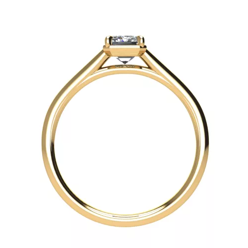 Ékszerpalota eljegyzési gyűrű 0,5ct G/VS gyémánttal BRK528 sárga arany