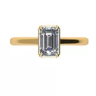 Ékszerpalota eljegyzési gyűrű 0,5ct G/VS gyémánttal BRK528 sárga arany