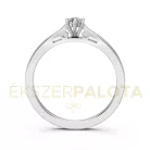 Ékszerpalota eljegyzési gyűrű 0,1ct G/VS gyémánttal BRK601 fehér arany