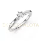 Ékszerpalota eljegyzési gyűrű 0,17ct G/VS gyémánttal BRK601 fehér arany