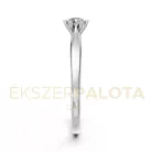 Ékszerpalota eljegyzési gyűrű 0,2ct G/VS gyémánttal BRK601 fehér arany
