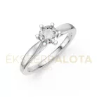 Ékszerpalota eljegyzési gyűrű 0,5ct gyémánttal BRK601 fehér arany