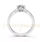 Ékszerpalota eljegyzési gyűrű 0,5ct gyémánttal BRK601 fehér arany