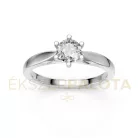 Ékszerpalota eljegyzési gyűrű 0,5ct G/VS gyémánttal BRK601 fehér arany