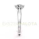 Ékszerpalota eljegyzési gyűrű 1,00ct G/VS gyémánttal BRK601 fehér arany