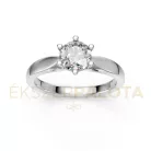 Ékszerpalota eljegyzési gyűrű 1,00ct G/VS gyémánttal BRK601 fehér arany