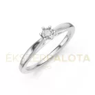 Ékszerpalota eljegyzési gyűrű 0,1ct G/VS gyémánttal BRK601 platina