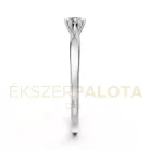Ékszerpalota eljegyzési gyűrű 0,1ct G/VS gyémánttal BRK601 platina