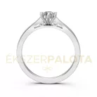 Ékszerpalota eljegyzési gyűrű 0,30ct gyémánttal BRK601 platina