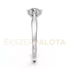 Ékszerpalota eljegyzési gyűrű 0,40ct gyémánttal BRK601 platina