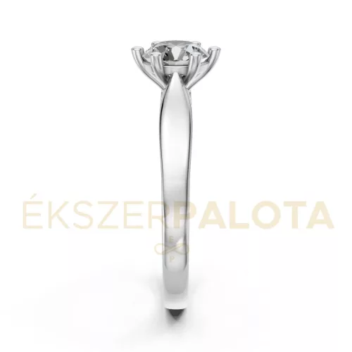 Ékszerpalota eljegyzési gyűrű 0,80ct gyémánttal BRK601 platina