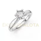 Ékszerpalota eljegyzési gyűrű 1,00ct G/VS gyémánttal BRK601 platina