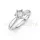 Ékszerpalota eljegyzési gyűrű 1,00ct G/VS gyémánttal BRK601 platina