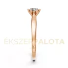 Ékszerpalota eljegyzési gyűrű 0,25ct G/VS gyémánttal BRK601 rozé arany
