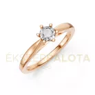 Ékszerpalota eljegyzési gyűrű 0,30ct H/SI gyémánttal BRK601 rozé arany