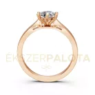 Ékszerpalota eljegyzési gyűrű 0,80ct G/VS gyémánttal BRK601 rozé arany