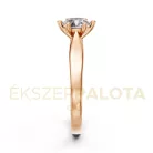 Ékszerpalota eljegyzési gyűrű 0,80ct G/VS gyémánttal BRK601 rozé arany