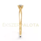 Ékszerpalota eljegyzési gyűrű 0,1ct G/VS gyémánttal BRK601 sárga arany
