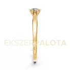 Ékszerpalota eljegyzési gyűrű 0,17ct gyémánttal BRK601 sárga arany