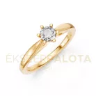 Ékszerpalota eljegyzési gyűrű 0,25ct G/VS gyémánttal BRK601 sárga arany