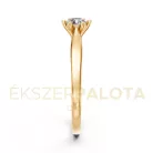 Ékszerpalota eljegyzési gyűrű 0,25ct gyémánttal BRK601 sárga arany