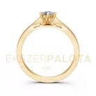 Ékszerpalota eljegyzési gyűrű 0,30ct G/VS gyémánttal BRK601 sárga arany