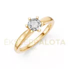 Ékszerpalota eljegyzési gyűrű 0,5ct H/SI gyémánttal BRK601 sárga arany