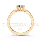 Ékszerpalota eljegyzési gyűrű 0,5ct H/SI gyémánttal BRK601 sárga arany