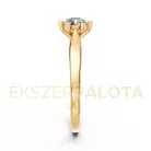 Ékszerpalota eljegyzési gyűrű 0,5ct H/SI gyémánttal BRK601 sárga arany