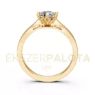 Ékszerpalota eljegyzési gyűrű 0,80ct H/SI gyémánttal BRK601 sárga arany