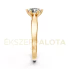 Ékszerpalota eljegyzési gyűrű 1,00ct G/VS gyémánttal BRK601 sárga arany