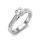Ékszerpalota eljegyzési gyűrű 0,8ct G/VS gyémánttal BRK602 platina