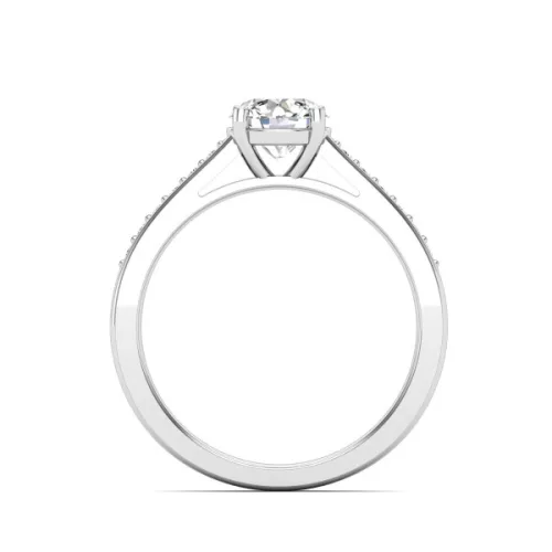 Ékszerpalota eljegyzési gyűrű 0,8ct G/VS gyémánttal BRK602 rozé arany