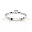 Ékszerpalota eljegyzési gyűrű 0,1ct G/VS gyémánttal BRK604 fehér arany