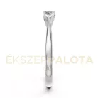 Ékszerpalota eljegyzési gyűrű 0,17ct G/VS gyémánttal BRK604 fehér arany