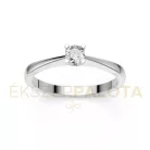 Ékszerpalota eljegyzési gyűrű 0,17ct G/VS gyémánttal BRK604 fehér arany