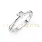 Ékszerpalota eljegyzési gyűrű 0,25ct gyémánttal BRK604 fehér arany