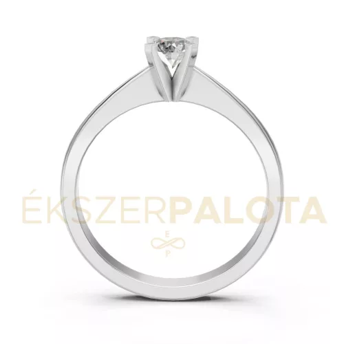 Ékszerpalota eljegyzési gyűrű 0,3ct gyémánttal BRK604 fehér arany