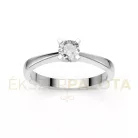 Ékszerpalota eljegyzési gyűrű 0,3ct gyémánttal BRK604 fehér arany