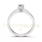 Ékszerpalota eljegyzési gyűrű 0,3ct G/VS gyémánttal BRK604 fehér arany
