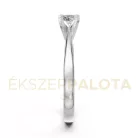 Ékszerpalota eljegyzési gyűrű 0,3ct G/VS gyémánttal BRK604 fehér arany