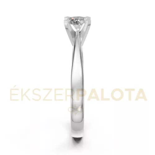 Ékszerpalota eljegyzési gyűrű 0,4ct H/SI gyémánttal BRK604 fehér arany