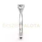Ékszerpalota eljegyzési gyűrű 0,5ct H/SI gyémánttal BRK604 fehér arany