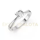 Ékszerpalota eljegyzési gyűrű 0,5ct gyémánttal BRK604 fehér arany