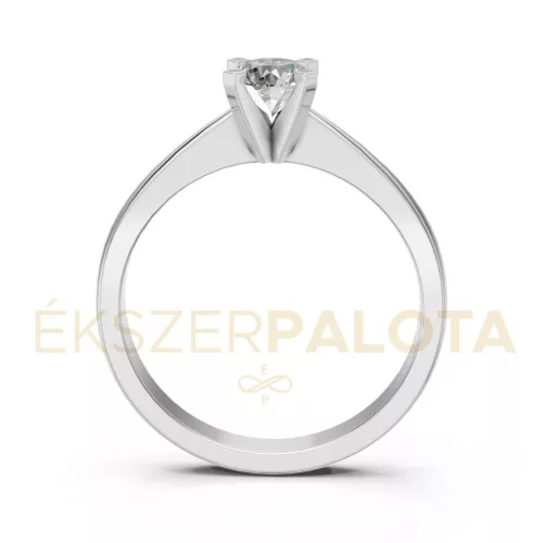Ékszerpalota eljegyzési gyűrű 0,5ct G/VS gyémánttal BRK604 fehér arany