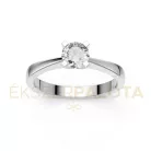 Ékszerpalota eljegyzési gyűrű 0,5ct G/VS gyémánttal BRK604 fehér arany